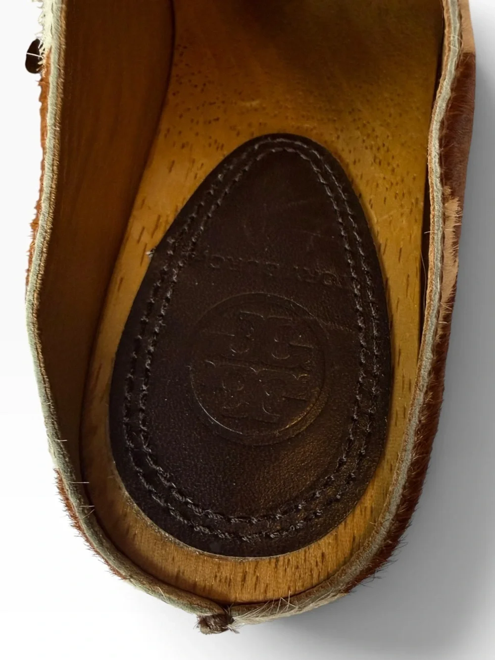 Tory Burch blythe studded Genuine calf hair clog